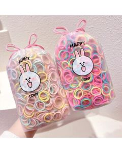 Beiyipin Kids' Elastic Hair Ties, Gentle on Hair, Small Rubber Bands for Baby Ponytails, Thumb Hair Loops, Little Girls' Hair Bands