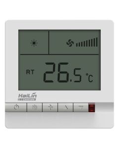 HAILIN Central Air Conditioning Control Panel Thermostat Fan Coil LCD Switch Panel Two-Pipe System Without Remote Control Function HL108DB2(V2.0)