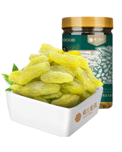 LouLan Honey Language Large Green Xiangfei Raisins 280g/Jar - Xiangfei Raisins Series Snacks Preserved Fruits Dried Grapes
