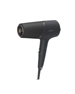 PHILIPS Hair Dryer, Fast Drying 4000W Negative Ion Constant Temperature Hair Care, Portable, BHD538/25, Matte Black