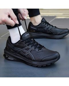 ASICS Men's GT-1000 LE 2 Running Shoes - Cushioned, Comfortable, Breathable, Low-Top Casual Sneakers - Black - 40.5