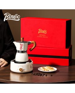 Bincoo Moka Pot Gift Set Italian Style Coffee Maker Kit for Home Use, Birthday Gift, National Day Present