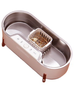 DAEWOO Ultrasonic Cleaner for Home Use, Eyeglass Cleaner Machine, Jewelry Watch Retainer Small Cleaning Device, Gift C1 Ivory White