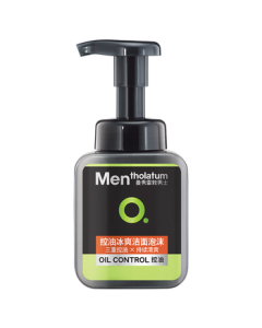 Mentholatum Men Oil Control & Cooling Facial Cleansing Foam 150ml - Pore Minimizing, Exfoliating, Oil-Removing Face Wash (Gift)