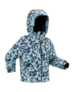 Decathlon Kids' Winter Warm Ski Jacket with Hood for Boys and Girls Aged 3-5 KIDK Blue 90-4557049