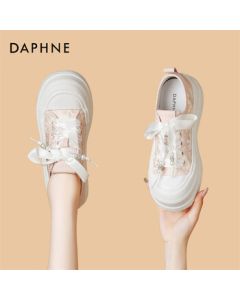 Daphne Casual Shoes Versatile Sneakers Thick Sole Fashion Lightweight Canvas Shoes Women's Student Shoes 4024101459 Pink 40