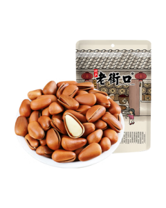 Laojiekou Open-Mouth Pine Nuts Hand-Cracked Red Pine Snacks, Nuts, Roasted Seeds, Northeast Original Flavor, Large Kernel, Daily Nuts, 250g/Bag