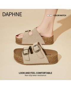 DAPHNE Women's Platform Sandals 2025 New Summer Versatile Birkenstock Soft Sole Comfortable Beach Sandals