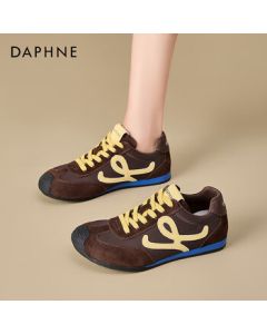 DAPHNE Women's Flat German Training Shoes 2025 Spring New Casual Retro Sneakers Versatile Soft-Soled Comfortable Shoes