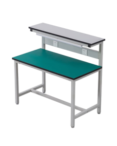 Naigao Anti-Static Workbench Double-Sided Lab Table Factory with Light Repair Inspection Bench 180*120*75*160cm