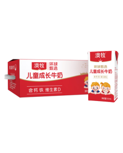 Australia's Own Mini Children's Milk with Iron, Zinc & VD - Whole Milk for Student Growth, Breakfast Milk 125ml*36 Boxes