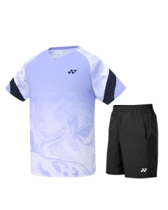 YONEX Badminton Apparel Quick-Dry Short Sleeve & Shorts Set 1103225BCR Lavender O