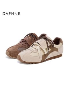DAPHNE Women's Comfortable and Versatile Training Shoes Low-Cut Casual Sneakers - Beige, Size 40