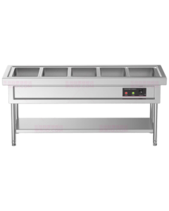 Lecon Commercial Food Warmer Cart - Stainless Steel Insulated Buffet Counter with Electric Soup Warmer, Vertical Serving Station LC-GAST005 [All-Inclusive Pricing]