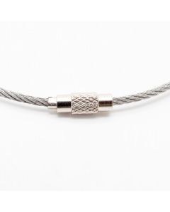 Haystick HKCL-611 Steel Wire Key Ring Stainless Steel Key Ring Wire Loop Lock 1.5mm*20cm