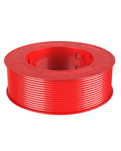 DELIXI BV2.5 Square Single-Core Copper Wire 100m Red National Standard for Lighting, Air Conditioning, and Home Decoration BV2.5mm