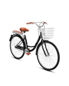 FLYING PIGEON 26-inch Solid Tire City Bicycle for Men, Women, Students, and Commuters - Puncture-Proof, No-Inflation Needed