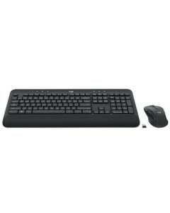 Logitech Wireless Keyboard and Mouse Combo, Full-Size Office Keyboard and Mouse Set with 2.4G Wireless Receiver MK545 (Black)