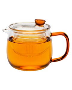 Elegant Collection Glass Teapot - High Temperature Resistant, Thickened, with Filter Inner Pot for Tea-Water Separation