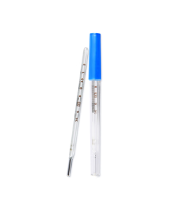 Shanghai Mercury Glass Thermometer CR.W11 Triangular Rod-Type (Oral) Thermometer 1 pc