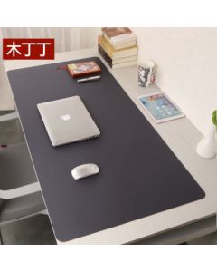 Mudingding Large Mouse Pad Desk Mat Gaming Mouse Pad for Laptop Office Desk 900*450mm Solid Color Leather Texture Non-Slip Waterproof Easy to Clean