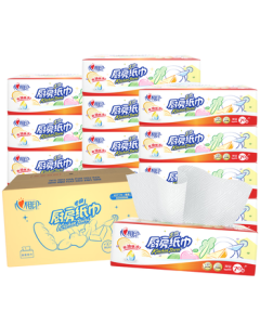 Hearttex Kitchen Paper Towels 70 Sheets x 12 Packs, Food-Grade Oil-Absorbing & Water-Absorbing Paper, Lazy Cleaning Cloth Disposable Paper Towels Full Case