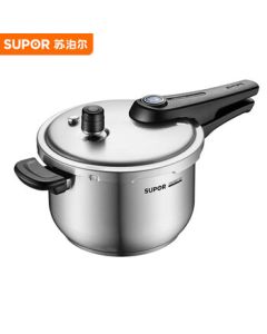 SUPOR 5.2L Pressure Cooker with Blue Eye, 304 Stainless Steel Pressure Pot YW22S1, Compatible with Gas and Induction Stoves
