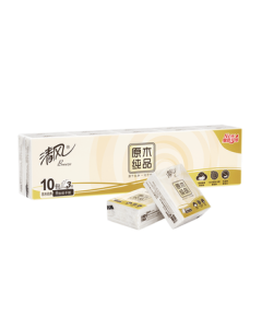 Breeze Pocket Tissues 3-Ply 8 Sheets * 30 Packs Portable Facial Tissues for Home, School, and Travel B66ACM