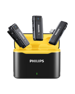 Philips (PHILIPS) Wireless Clip-on Microphone 1-Dual System for Recording, Live Streaming, Outdoor Vlogging, Short Videos, Plug-and-Play Type-C Mobile Phone Mic DLM3545C