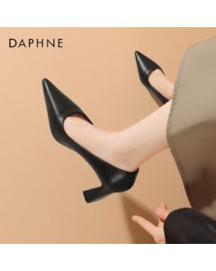 Daphne Women's Fashion Chunky Heel Dress Shoes Professional Commuter High Heels 4024404005 Black 35
