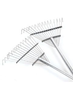 Yinghui Steel Rake, Thickened Garden Rake, Agricultural Tool, 16-Tine Head and Handle Integrated