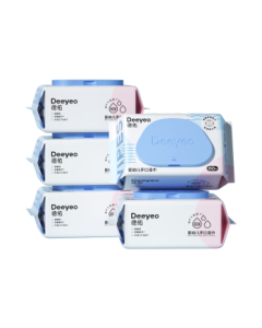 Deyo Baby Hand & Mouth Wipes, Gentle on Skin for Hands, Mouth & Bottom, 80 Sheets * 5 Packs