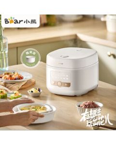 Bear Smart Rice Cooker with Automatic Timer, 3L Multi-functional Electric Rice Pot DFB-P30D1
