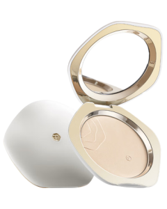 TIMAGE Velvet White Pressed Powder for Oily Skin, 11g, Oil-Control Mattifying Setting Powder with Concealing Effect, Birthday Gift for Her