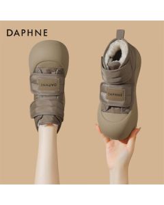 Daphne Fleece-Lined Thickened Winter Women's Snow Boots Casual Slip-On Shoes 4023607099 Khaki 38