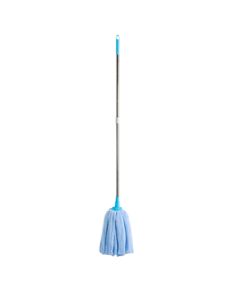 Mandelei Mop - Old-fashioned Dust Mop for Floors, Traditional Dust Pusher for Wood Floors, Coral Fleece Absorbent Cotton Cloth Mop (Random Color)
