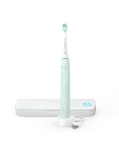 PHILIPS Electric Toothbrush Couples Edition - Healthy Gum Care Series Sonic Vibration Toothbrush with 3 Modes for Sensitive Users HX3697/25 Green