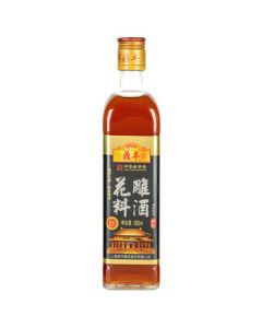 Dingfeng Cooking Wine Huadiao Cooking Wine 500ml 15% ABV Five-Year Aged Huadiao Chinese Time-Honored Brand