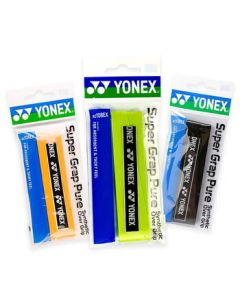 YONEX Badminton Grip Tape Anti-Slip Sweat-Absorbent AC108EX Orange + Lime Green + Black 3-Piece Individually Packed