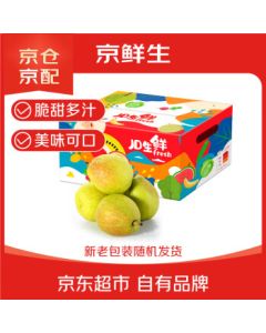 JINGSENSHENG Xinjiang Korla Fragrant Pears, Net Weight 8 Jin (Approx. 4kg), Single Fruit 120g+, Fresh Fruit, Gift Box Packaging (Random)