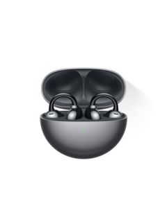 Huawei FreeClip Clip-On Earbuds Open-Ear Wireless Bluetooth Headphones Comfortable and Secure Fit/36-Hour Total Battery Life/Entertainment, Starlight Black