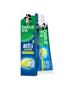 DARLIE Ultra White Lime Mint Toothpaste 140g - Brightening, Stain Removal, Yellow Teeth Prevention (Random Old/New Packaging) - Recommended by Bai Lu