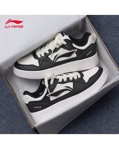 Li Ning Skate Shoes for Men Xing Chu 2.0 Genuine New Low-Top Men's Shoes Black & White Soft Sole Breathable Casual Sneakers