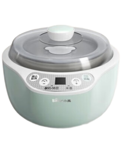 Bear Yogurt Maker SNJ-B10U3, Household Automatic Stainless Steel Inner Pot Mini Rice Wine Maker, Natto Yogurt Fermenter with 4 Ceramic Cups