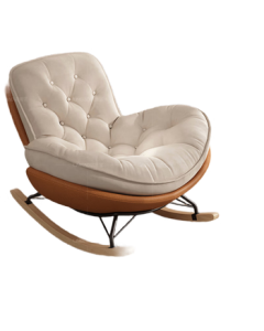 Luolaibao Penguin Rocking Chair, Balcony Leisure Chair, Living Room Luxury Rocking Recliner, Adult Home Use Designer Lazy Sofa