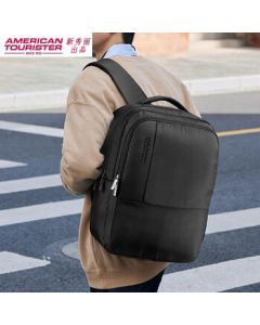 Samsonite Men's Backpack · American Tourister Edition, Fine Fabric, Scratch-Resistant & Durable, Antibacterial/9001