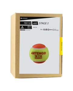 Decathlon Tennis Ball Canister Large Pack Training Match Sealed Durable Tennis Balls 60-Pack - Yellow 4682712