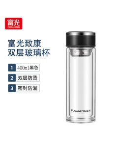 Fuguang Household Tea Drinking Cup 400ml Double-Walled Glass Cup G2116-SH-400