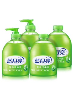 Blue Moon Foaming Hand Soap with Rich Lather & 99.9% Antibacterial Aloe Vera 500g Bottle*2 + 500g Hand Soap Refill*2