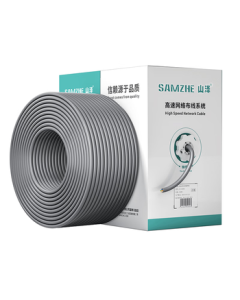 Shanzer Cat5e Gigabit Ethernet Cable [0.50±0.008mm Pure Copper Core] CAT5e UTP Box Cable for Engineering, Home Networking, Surveillance, and POE Wiring 305m SZ-5305A